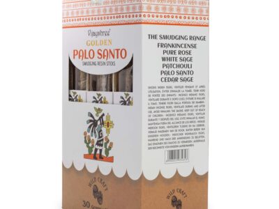 Varillas de resina para difuminar Palo Santo dorado de 30 g (6 unidades)