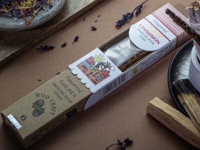 Palitos de resina para sahumar con canela dorada - 30 g