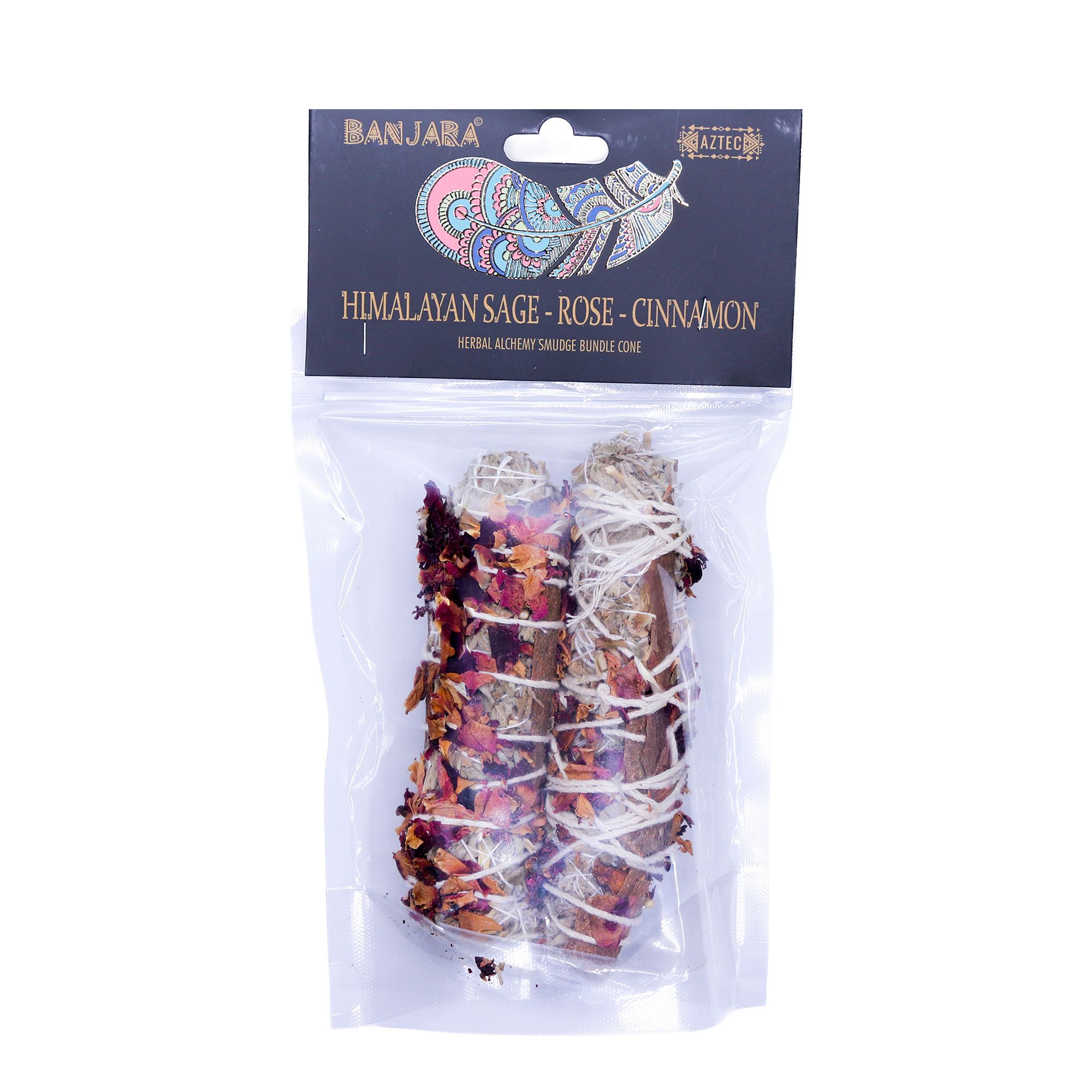 Banjara Smudge - Himalayan Sage, Rose, Cinnamon - Imagen 3