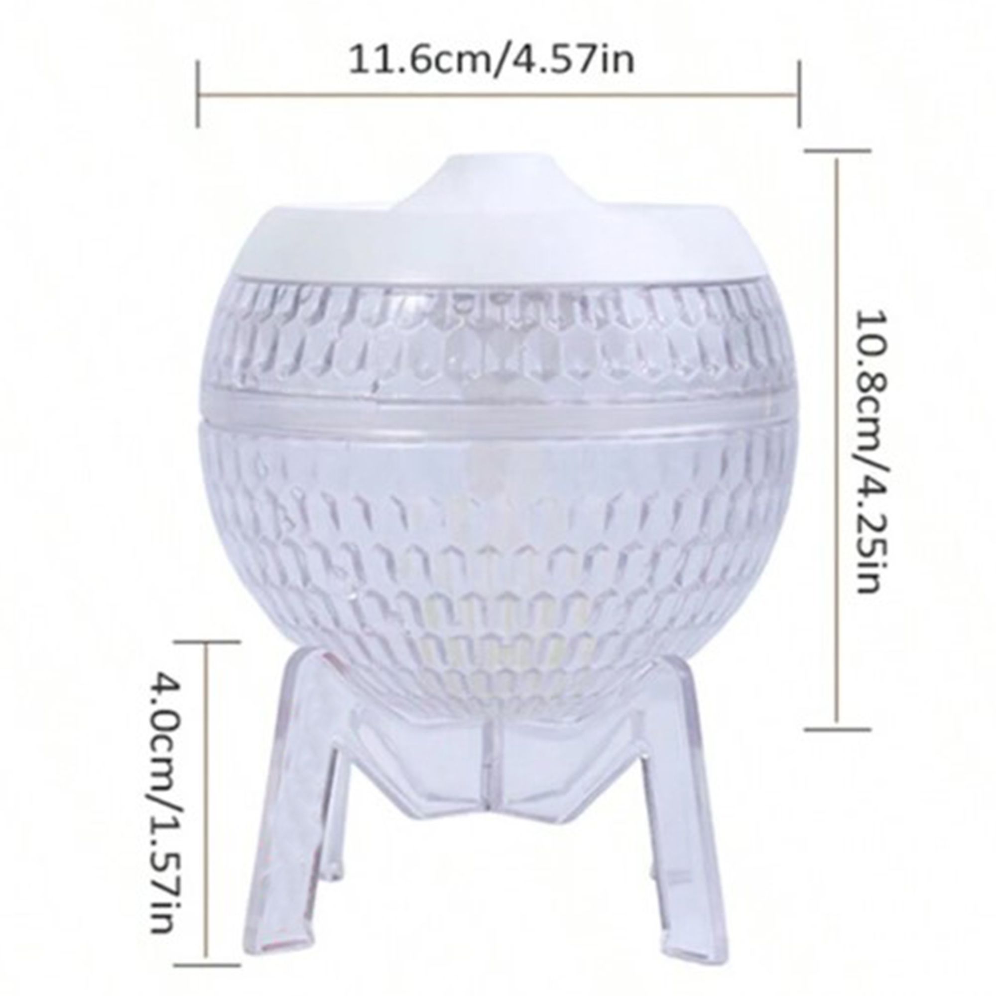 Difusor transparente Mondo Planet - USB - Cambio de color (luz abajo) - Imagen 3