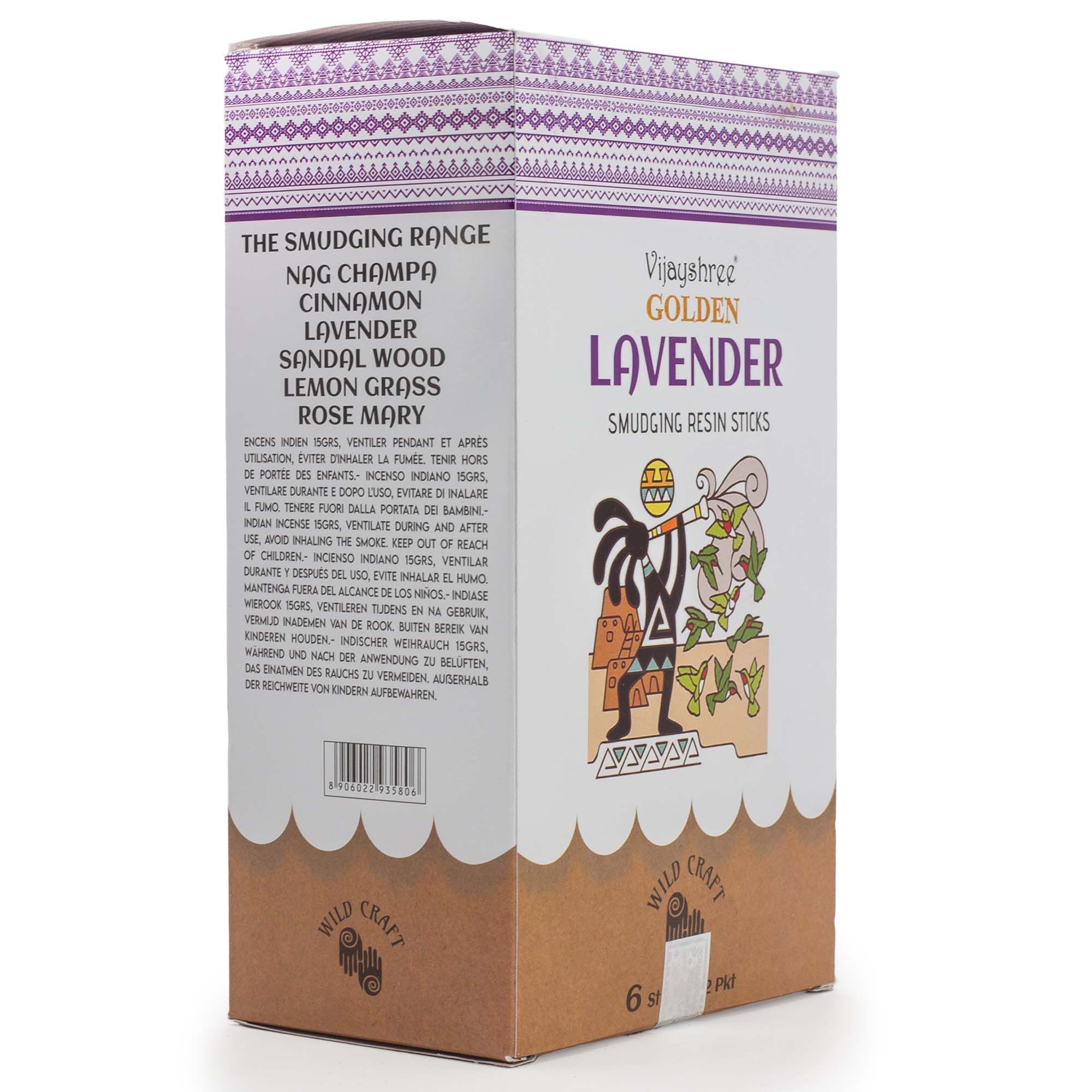 Palitos de resina para sahumar de Lavanda Dorada - 30g - Imagen 7