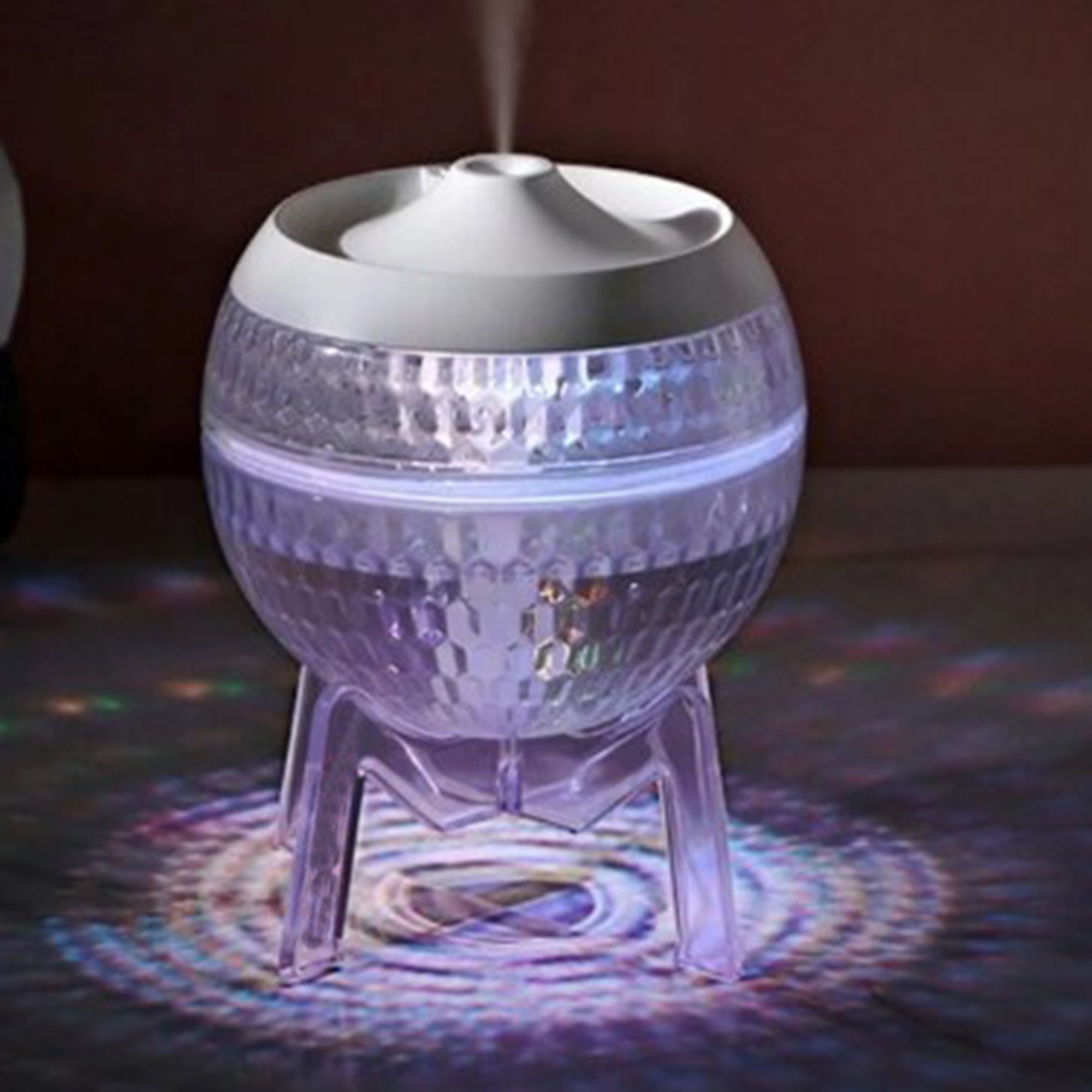 Difusor transparente Mondo Planet - USB - Cambio de color (luz abajo) - Imagen 2