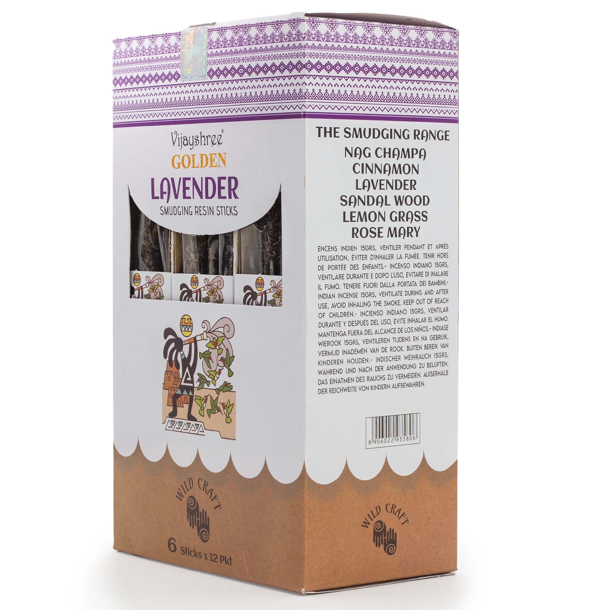 Palitos de resina para sahumar de Lavanda Dorada - 30g - Imagen 5