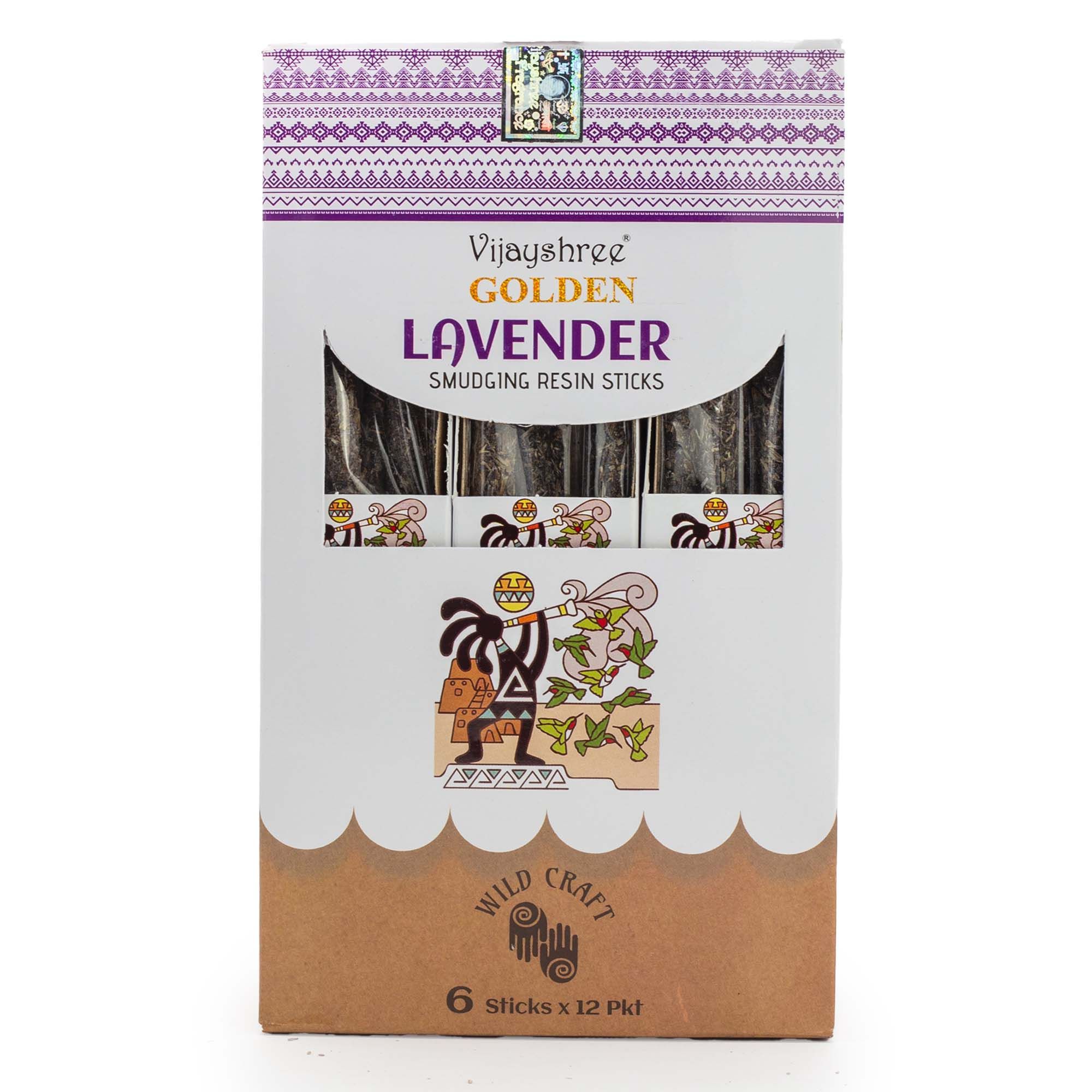 Palitos de resina para sahumar de Lavanda Dorada - 30g - Imagen 6