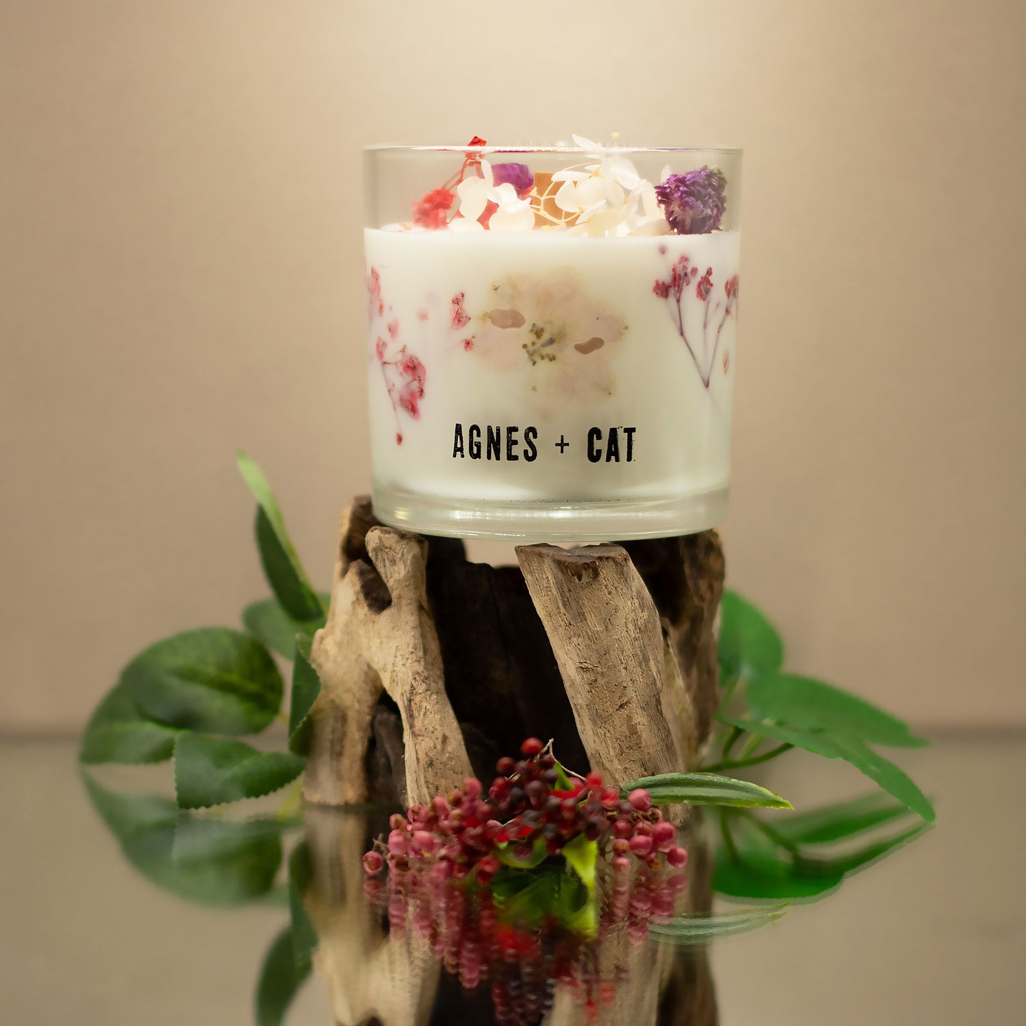 Vela de cera de soja botánica Agnes + Cat - Roses of Sawrey - Imagen 4