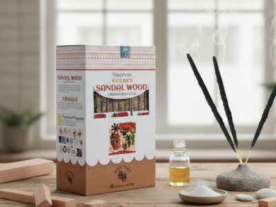 Palitos de resina de sándalo dorado para sahumar - 30 g